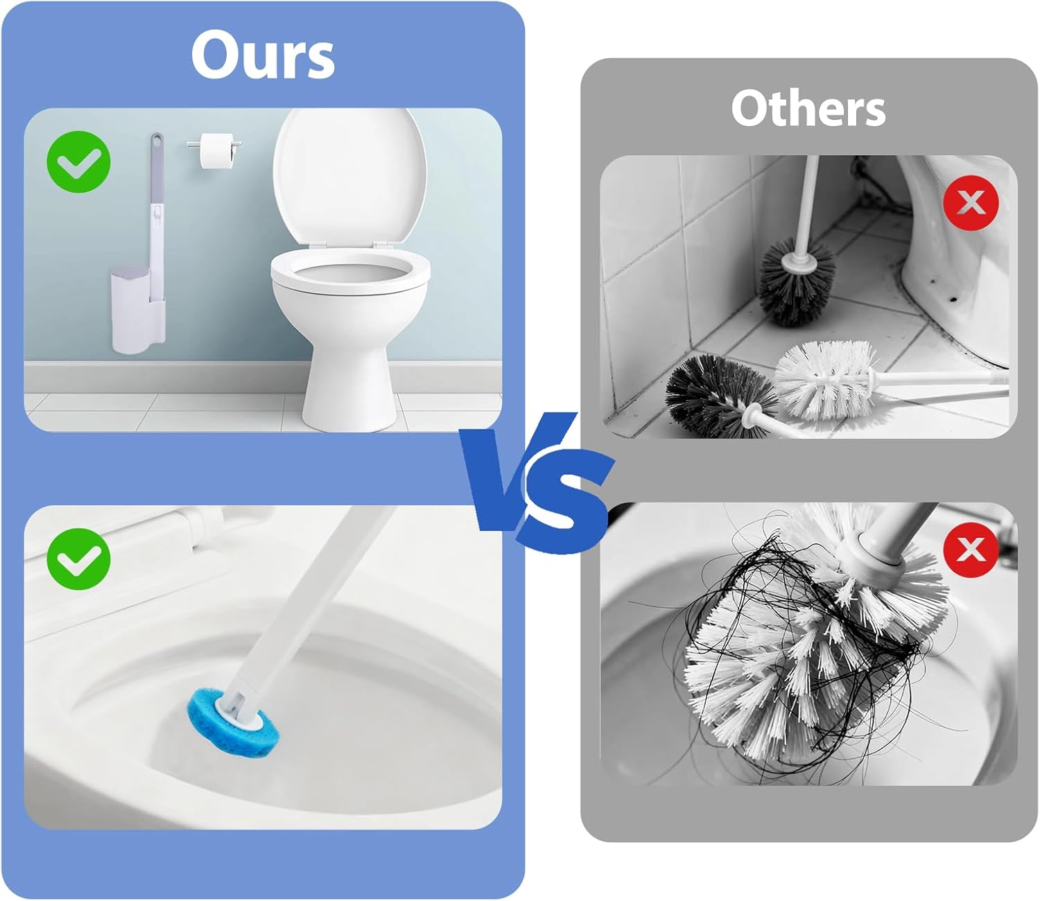 Detalle de lompyeu Scopino WC usa e getta con pulizia WC – set da parete in 2 pezzi con 54 dischetti struccanti