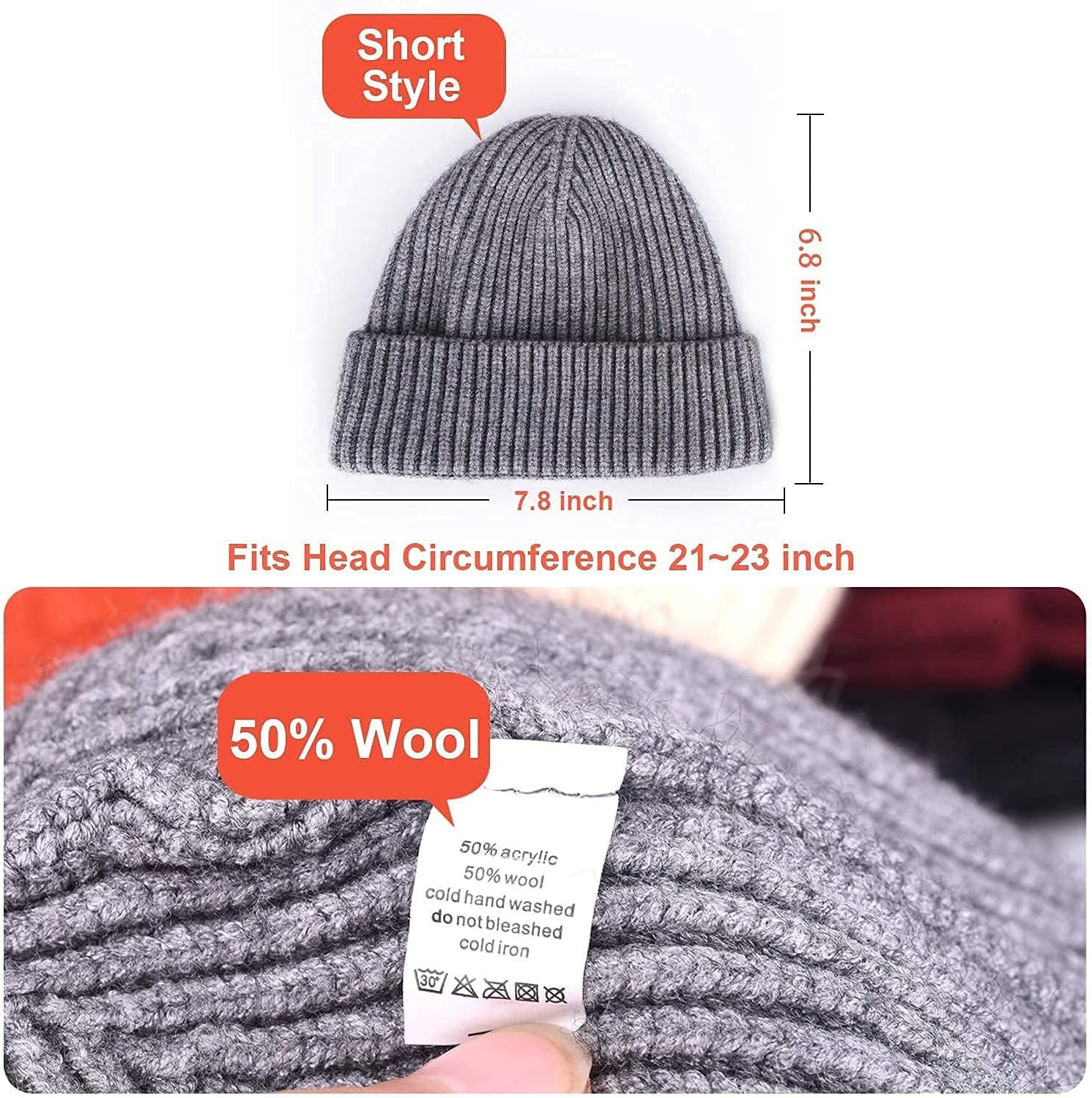 Detalle 2 de ROYBENS Fisherman Beanie, Wool Blend