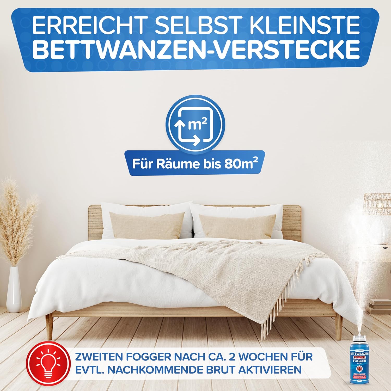 Thumbnail 3 de Patronus Bettwanzen Power Fogger – 2x 150 ml: Efektiver Nebelspender gegen Bettwanzen, Made in Germany