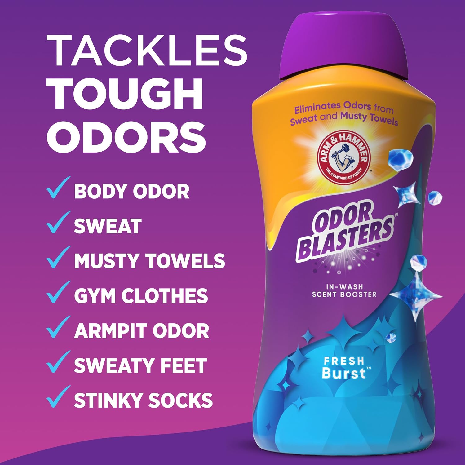 Thumbnail 3 de ARM & HAMMER Odor Blasters Laundry Scent Booster, Fresh Burst Scent – 45 oz