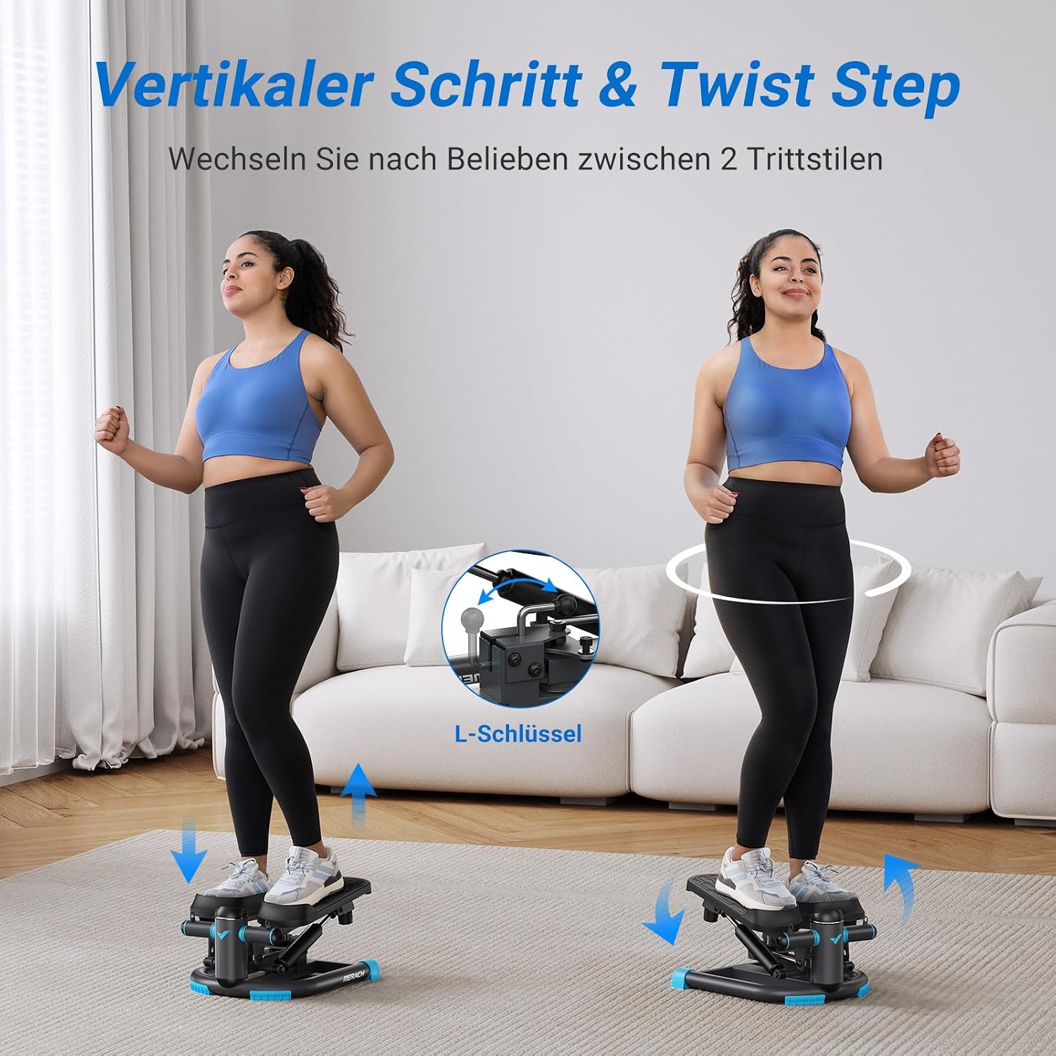 Detalle 2 de MERACH Mini Stepper für Zuhause mit 150 kg Belastung