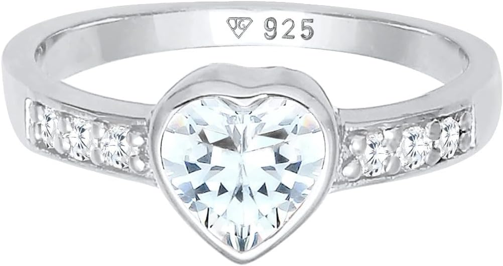 Detalle 2 de Elli Ring Herz Liebe Freundschaft 925 Sterlingsilber