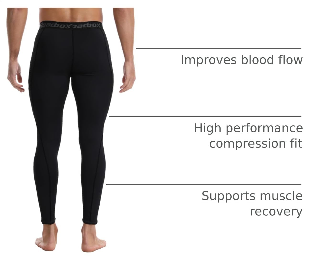 Detalle de Roadbox Men's Compression Pants with Pockets