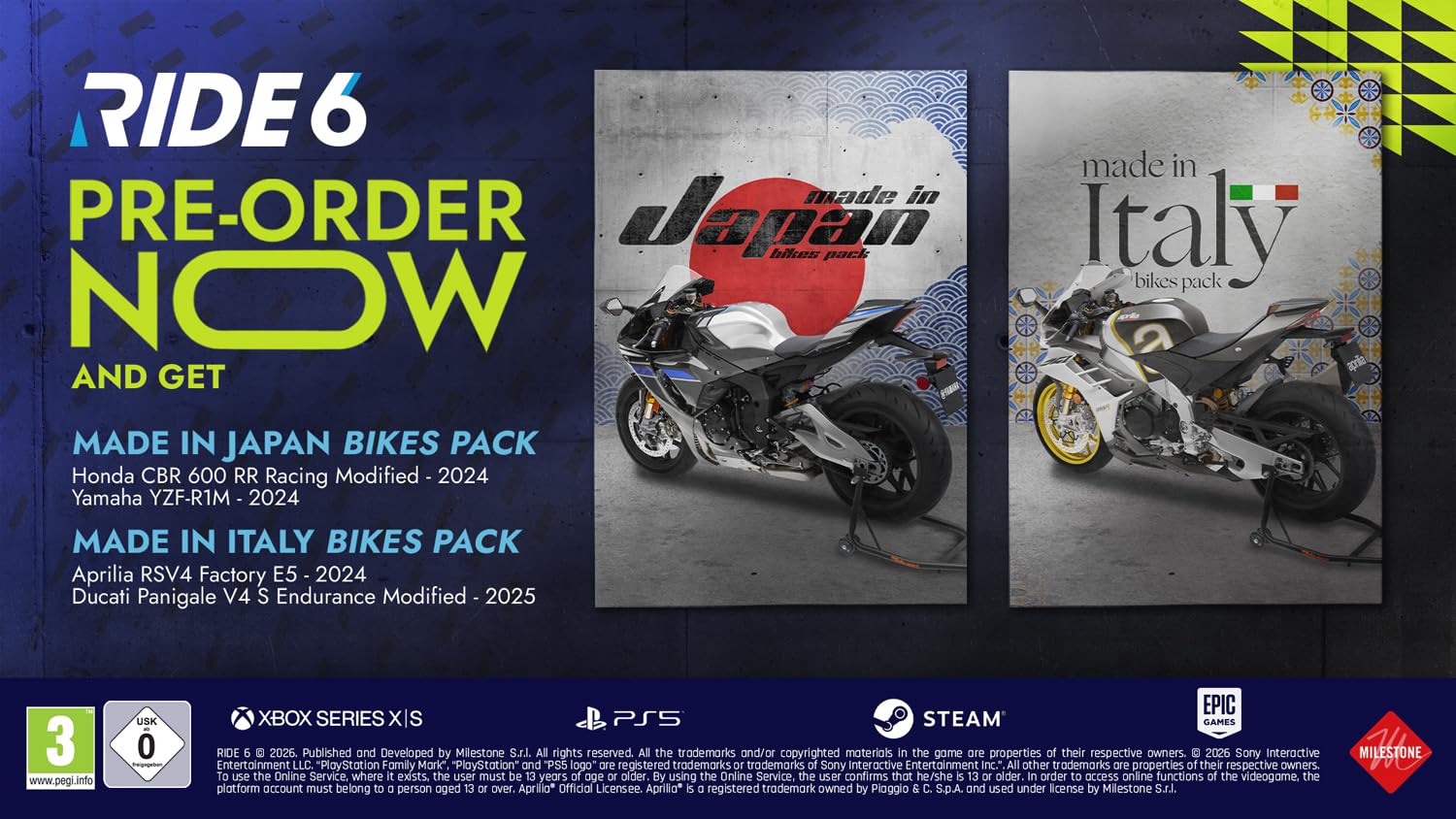 Detalle de RIDE 6 Day One Edition (PS5) – Spiel inkl. zwei DLC-Packs