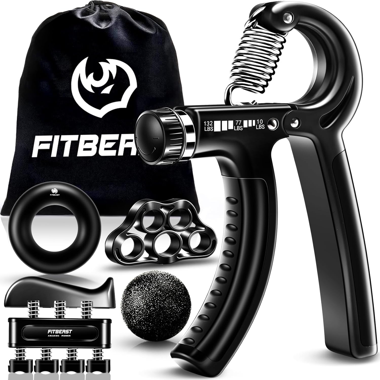 FitBeast Grip Strengthener Kit 5-Pack 🏋