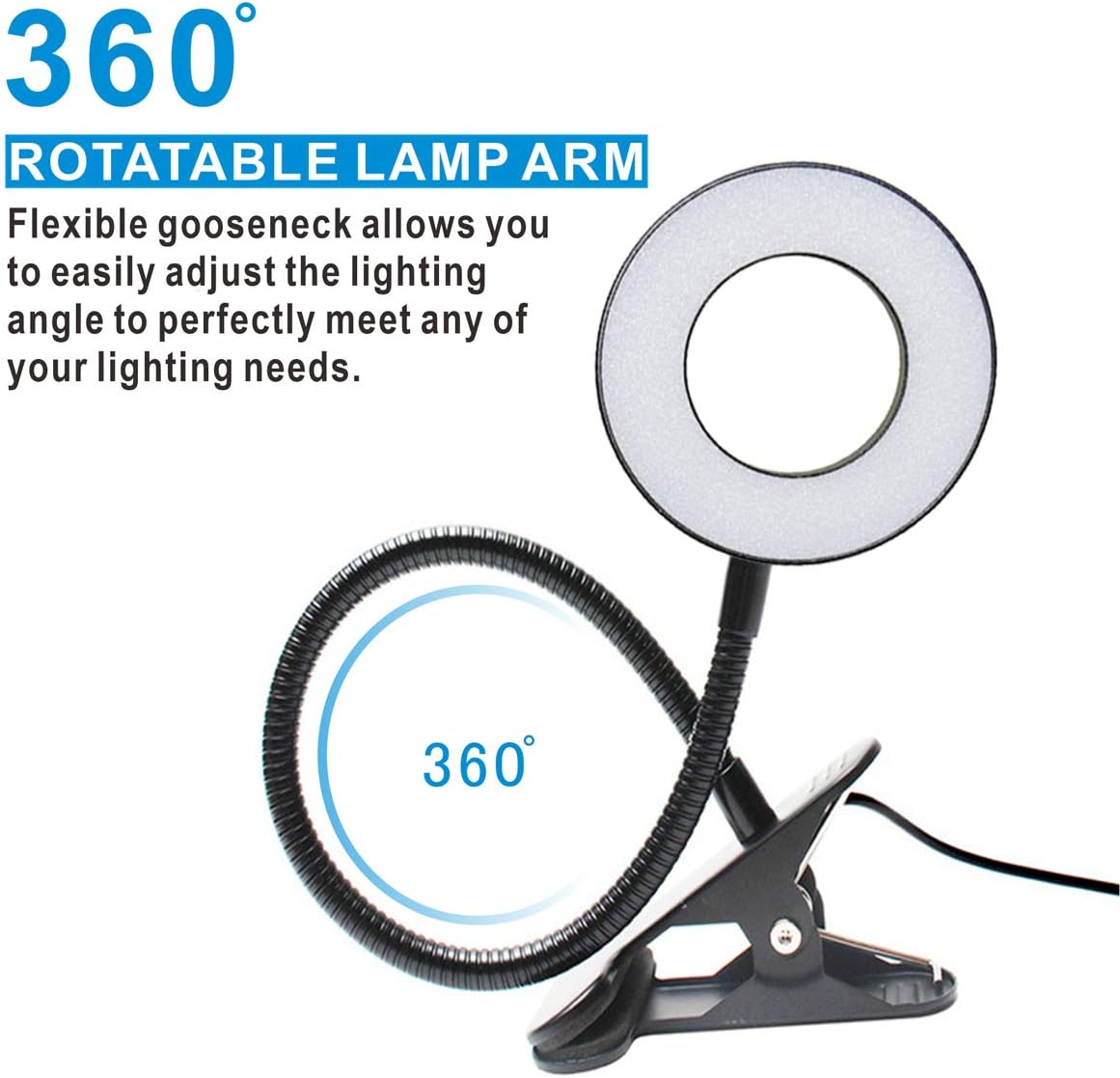Detalle 2 de KNAMKY USB LED Desk Lamp, 10-level dimmer
