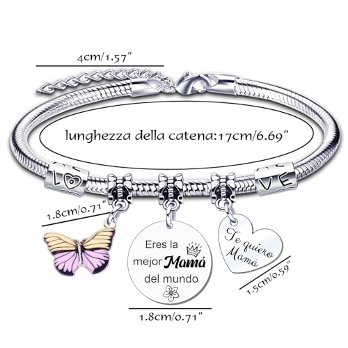 Thumbnail 3 de Pulsera para mamá e hija LUODAN “Regalo Mamá” (ajustable, con bolsa de regalo)