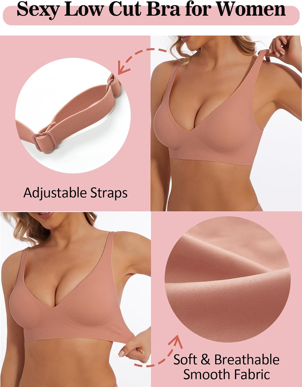 Thumbnail 2 de BOUFOR Deep V Push Up Bralette