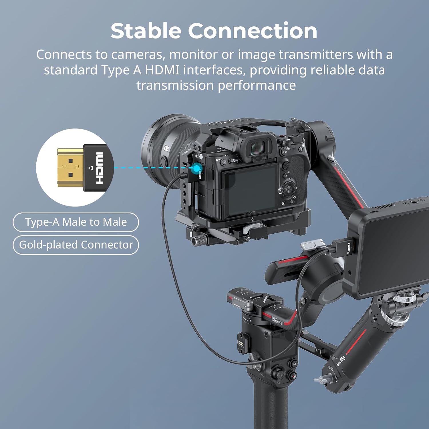 Thumbnail 4 de SmallRig Câble Ultra Fin HDMI 2.0 A vers A 100 cm – Flexible, 4K60, ARC, Ethernet