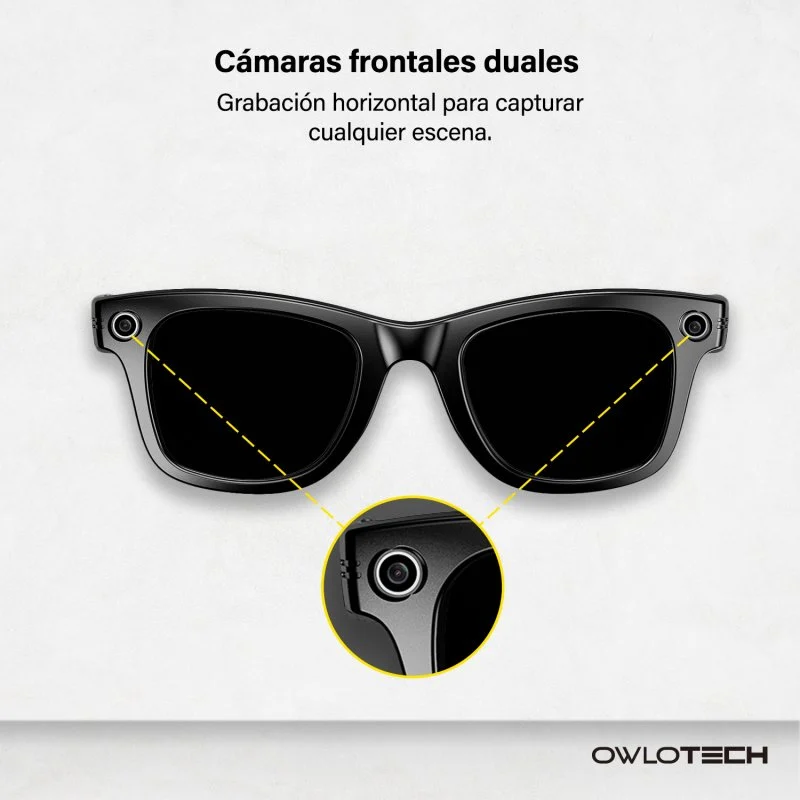 Thumbnail 2 de Owlotech Lens AI: Gafas Inteligentes con cámara 32 MP, traducción en tiempo real y cristal fotocrómico