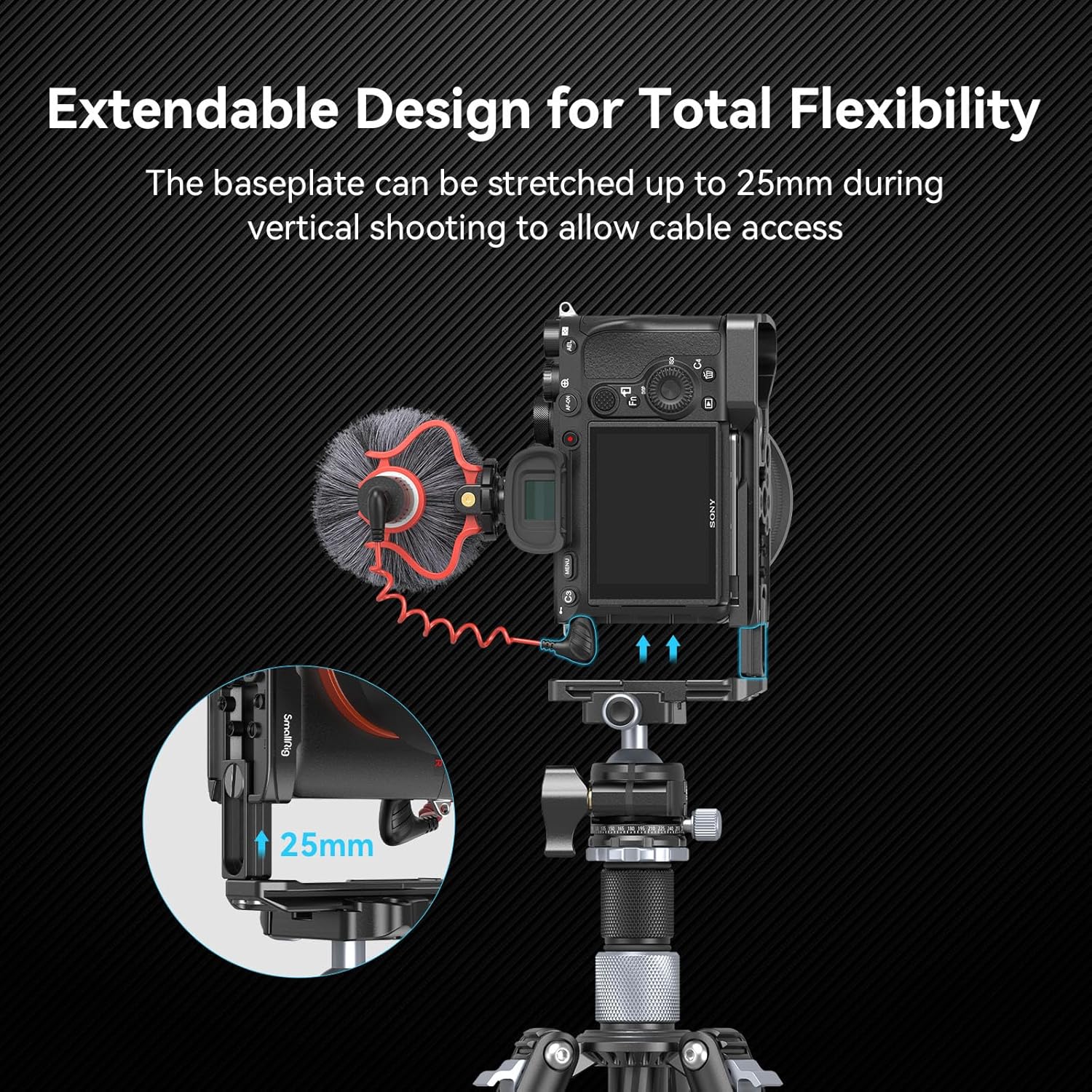 Thumbnail 5 de SMALLRIG Staffa a L per Sony A7 IV/A7S III/A7R V/A7R IV/A9II/A1 con attacco Arca e quick release – modello 3660B
