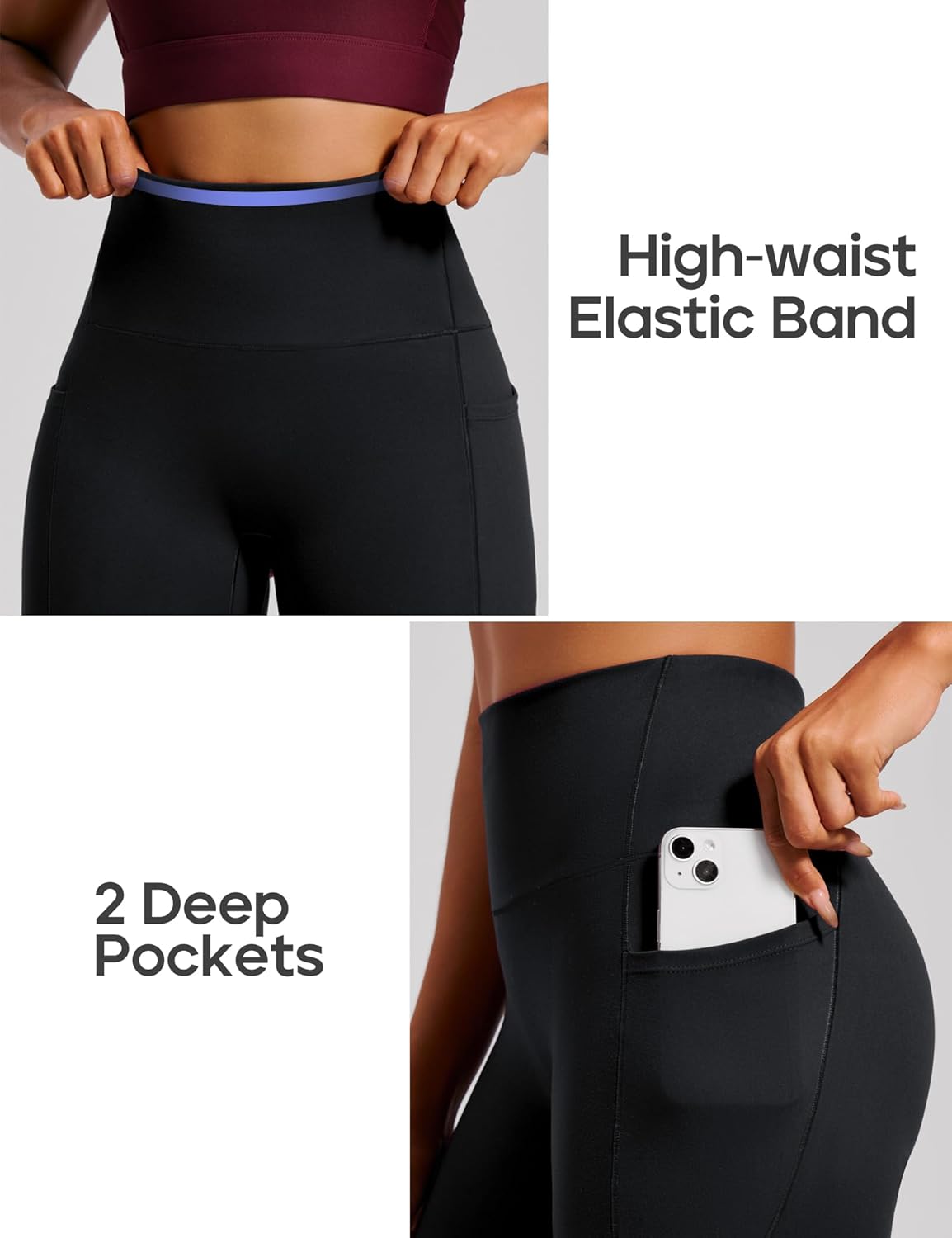Thumbnail 4 de Heathyoga Scrunch Butt Lifting Leggings with Pockets (No Front Seam) — Tummy Control Yoga Pants