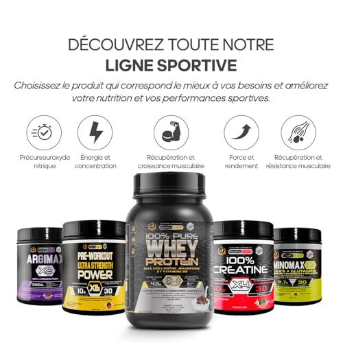 Thumbnail 8 de Healthy Fusion Whey Protein 43 g par dose – Protéine Whey Pure avec Collagène, Magnésium et Vitamine B6 (Chocolat, 1 kg)