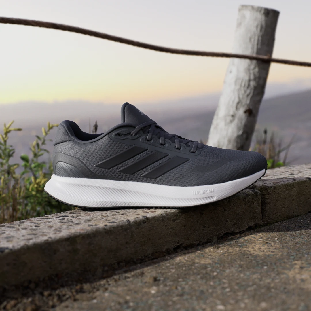 Detalle 2 de Zapatilla Runfalcon 5 Running de Adidas - gris