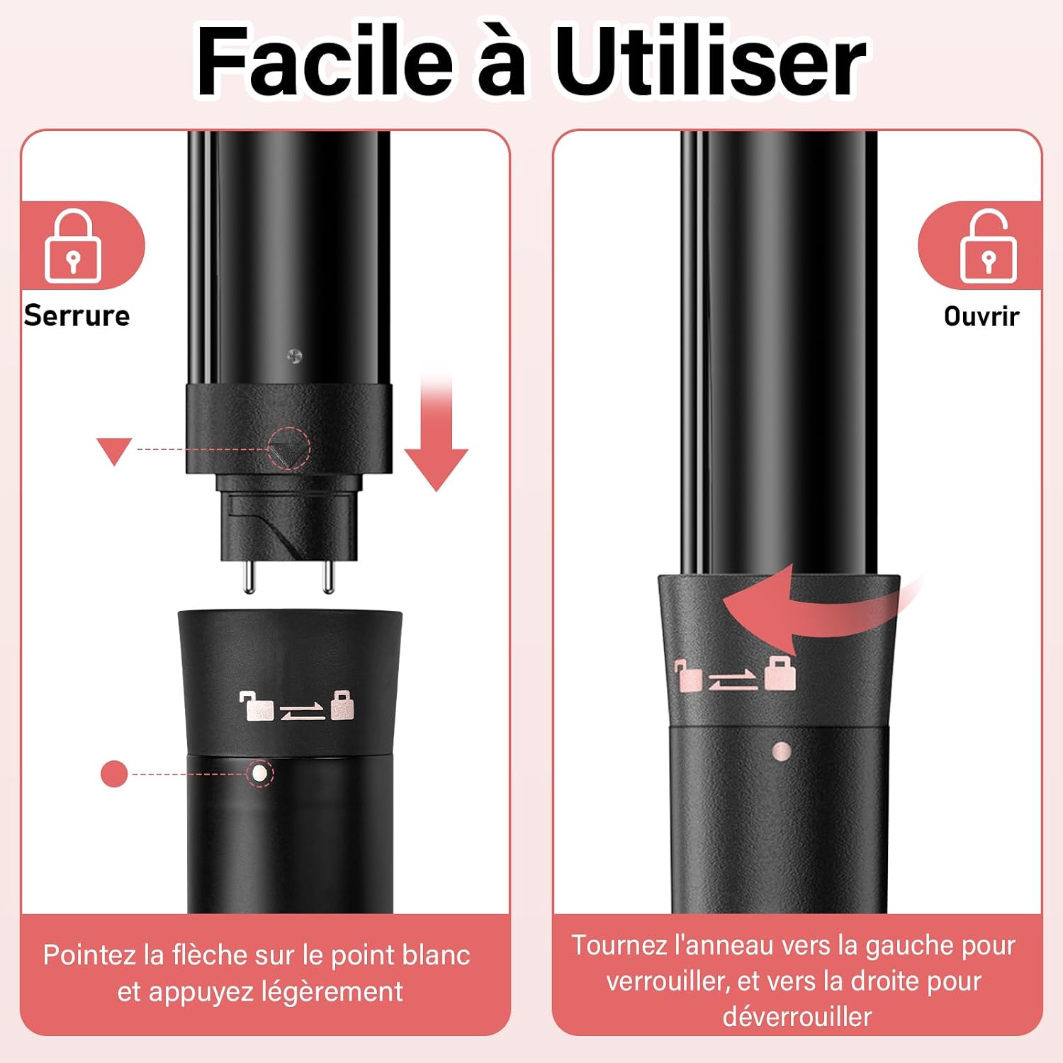 Thumbnail 6 de OHFAMO YGP-5IN1HSDJ krultangset met 5 opzetstukken en keramische coating