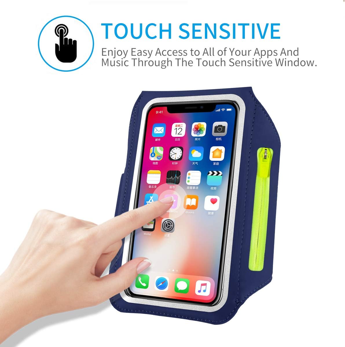 Detalle de Guzack Sportarmband: Universal Jogging-Armband für iPhone & Co. bis 6,9 Zoll