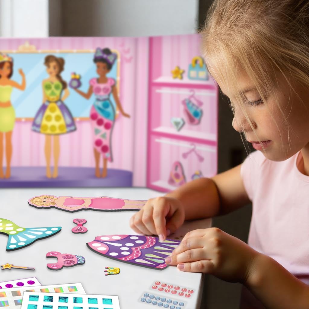 Thumbnail 6 de Imagimake DIY Magnetic Dress-Up Princess: 30-Piece Magnetic Dress-Up Set for Creative Play