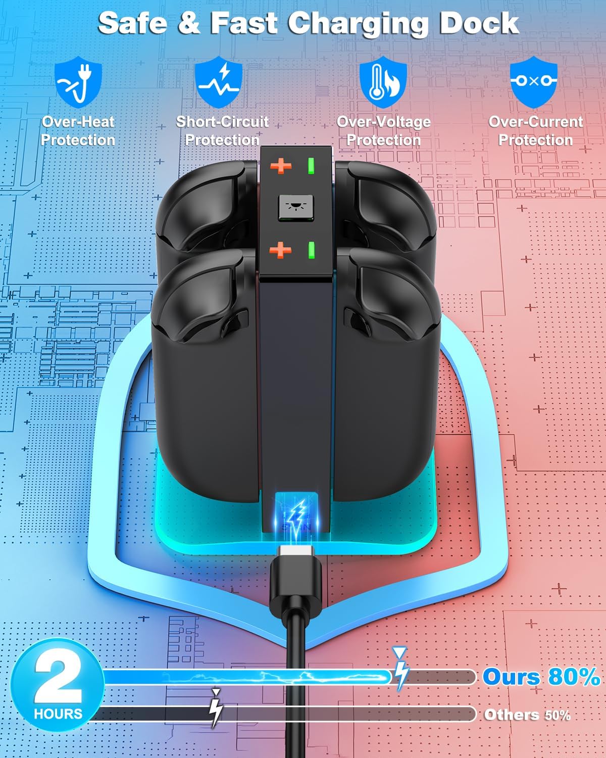 Thumbnail 2 de Fanxieast Switch 2 charging dock