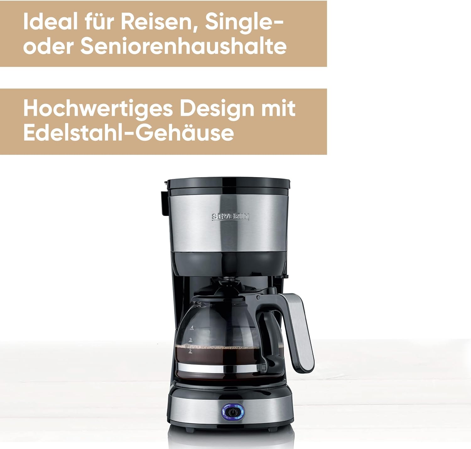Thumbnail 1 de SEVERIN KA 4808 Kompakt Kaffeemaschine – aromatischer Filterkaffee für bis zu 4 Tassen