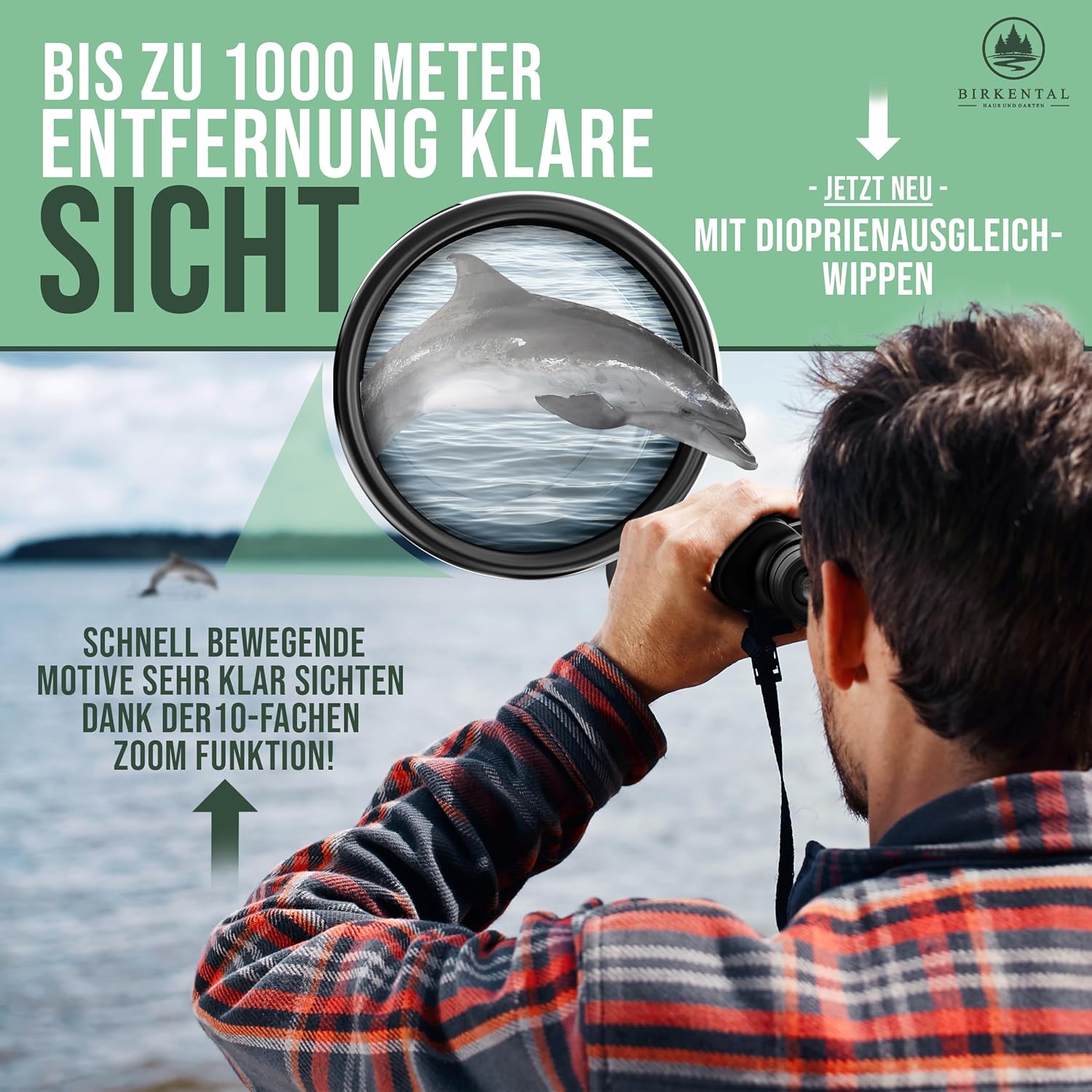 Thumbnail 2 de Fernglas 10x50 von Birkental mit Dioptrien
