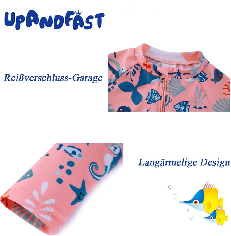 Thumbnail 5 de upandfast Baby Badeanzug mit Schrägem Reißverschluss – UPF 50+