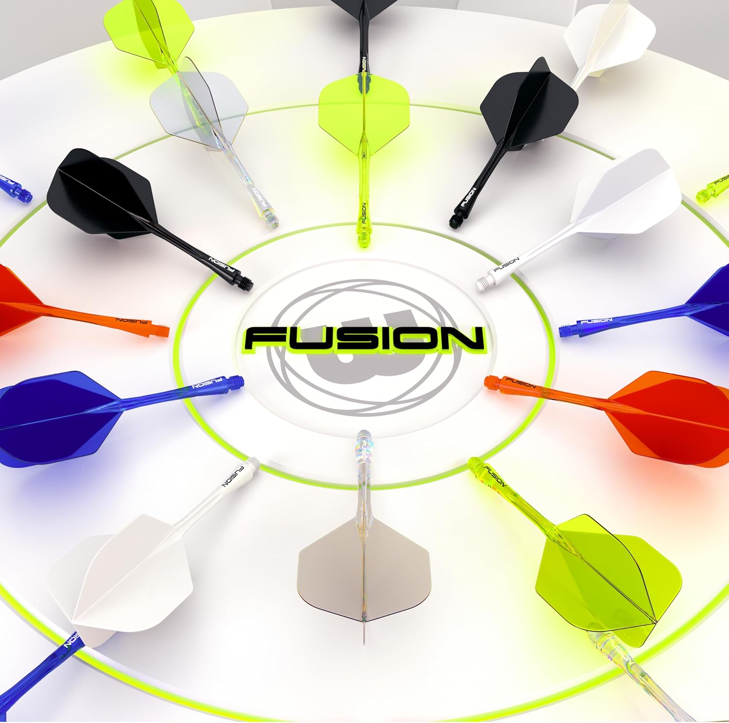 Thumbnail 6 de Winmau Darts Fusion 一体型フライト&シャフト No.2形状・ポリマー製・スチール/ソフトチップ対応