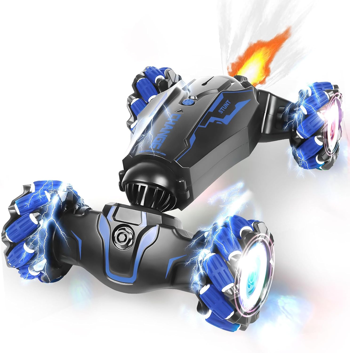 Detalle de FEIMUOSI Stunt Car RC-stuntauto met 4WD, 360°-stunts en gebarenbesturing