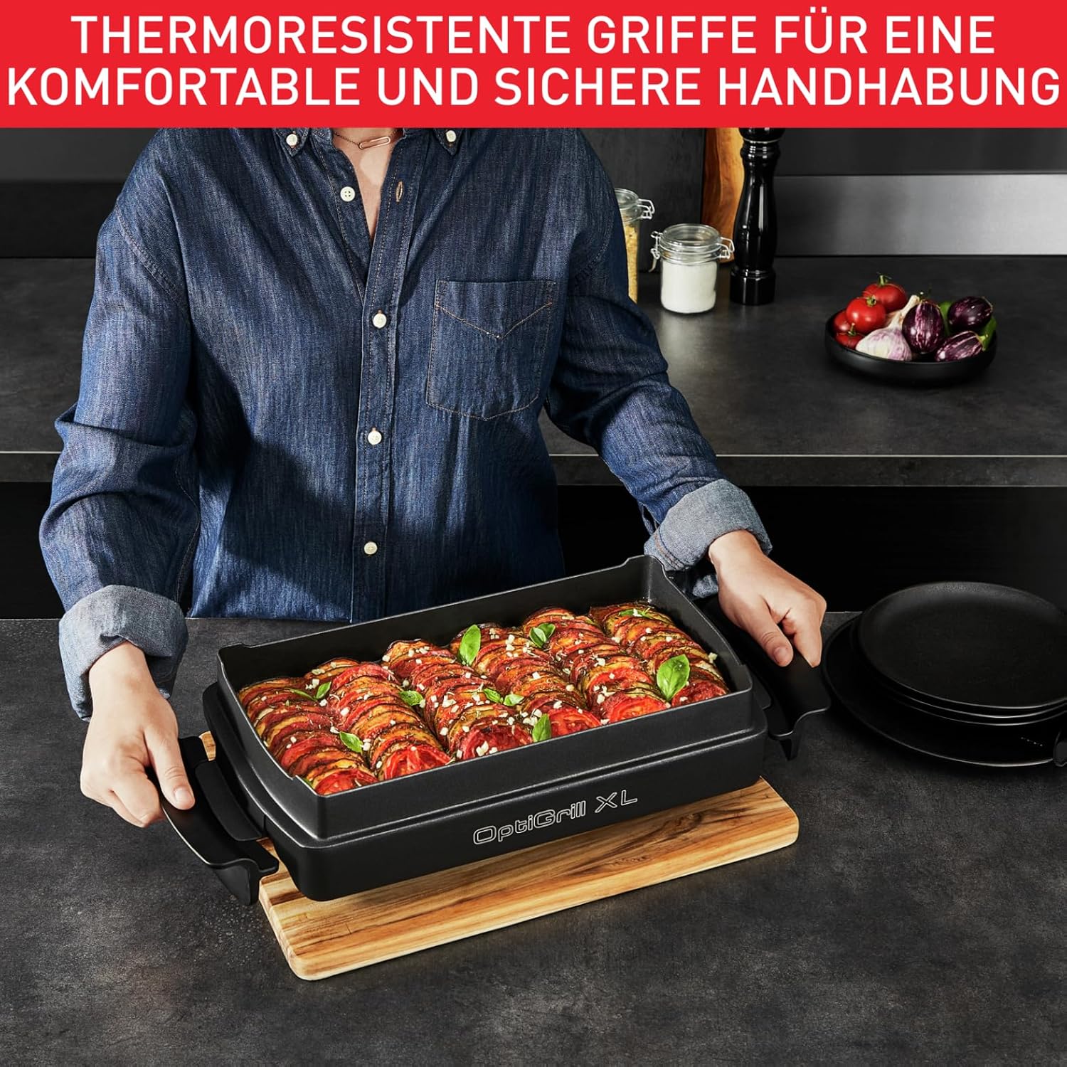 Thumbnail 5 de Tefal OptiGrill+ XL Backschale XA7278 (2 Liter) für 4–6 Portionen – antihaftbeschichtete Aludruckguss-Form