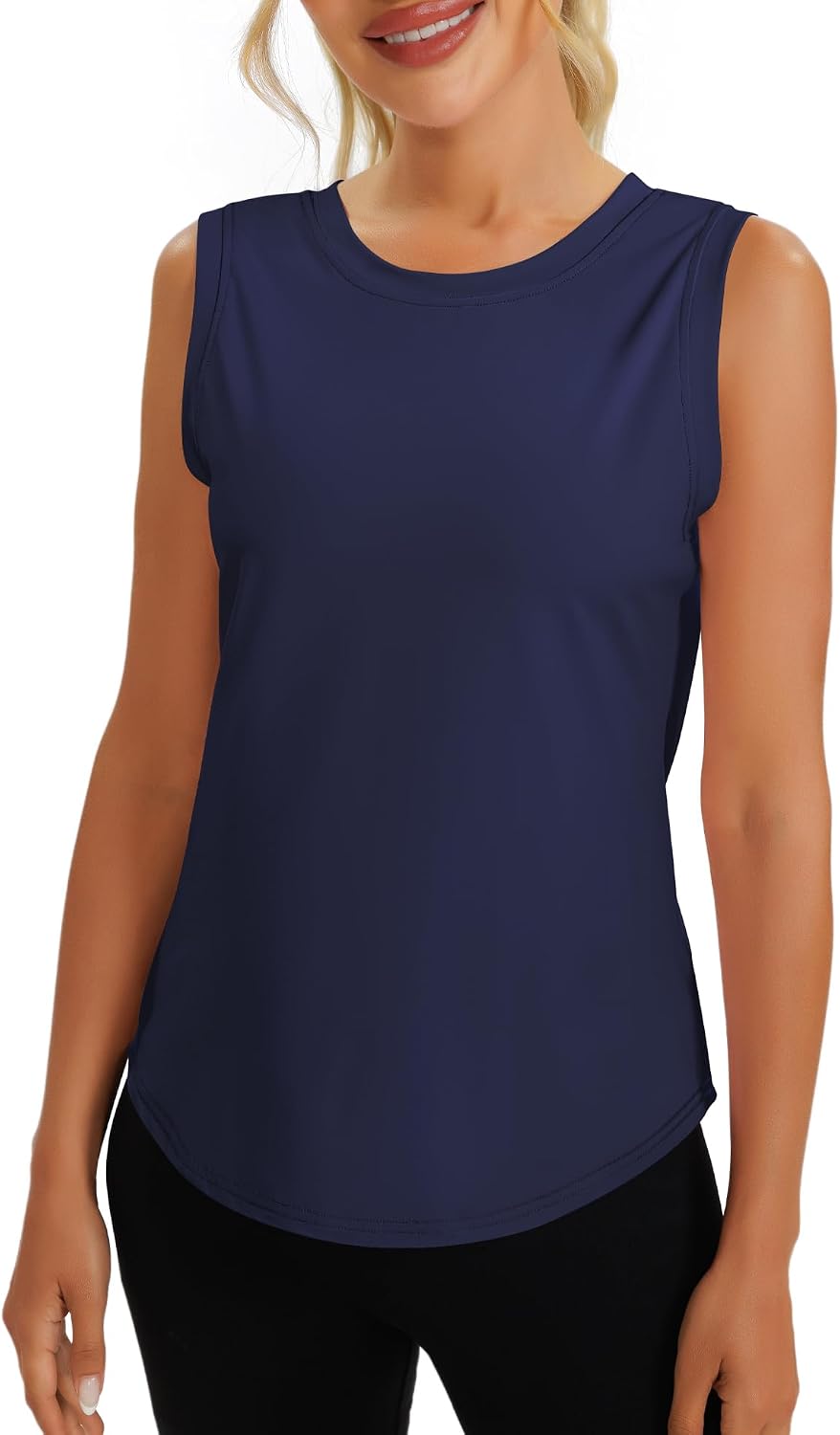 Detalle 2 de Dawnrole Top Sportivo Donna Senza Maniche – Gilet Fitness Traspirante e Leggero