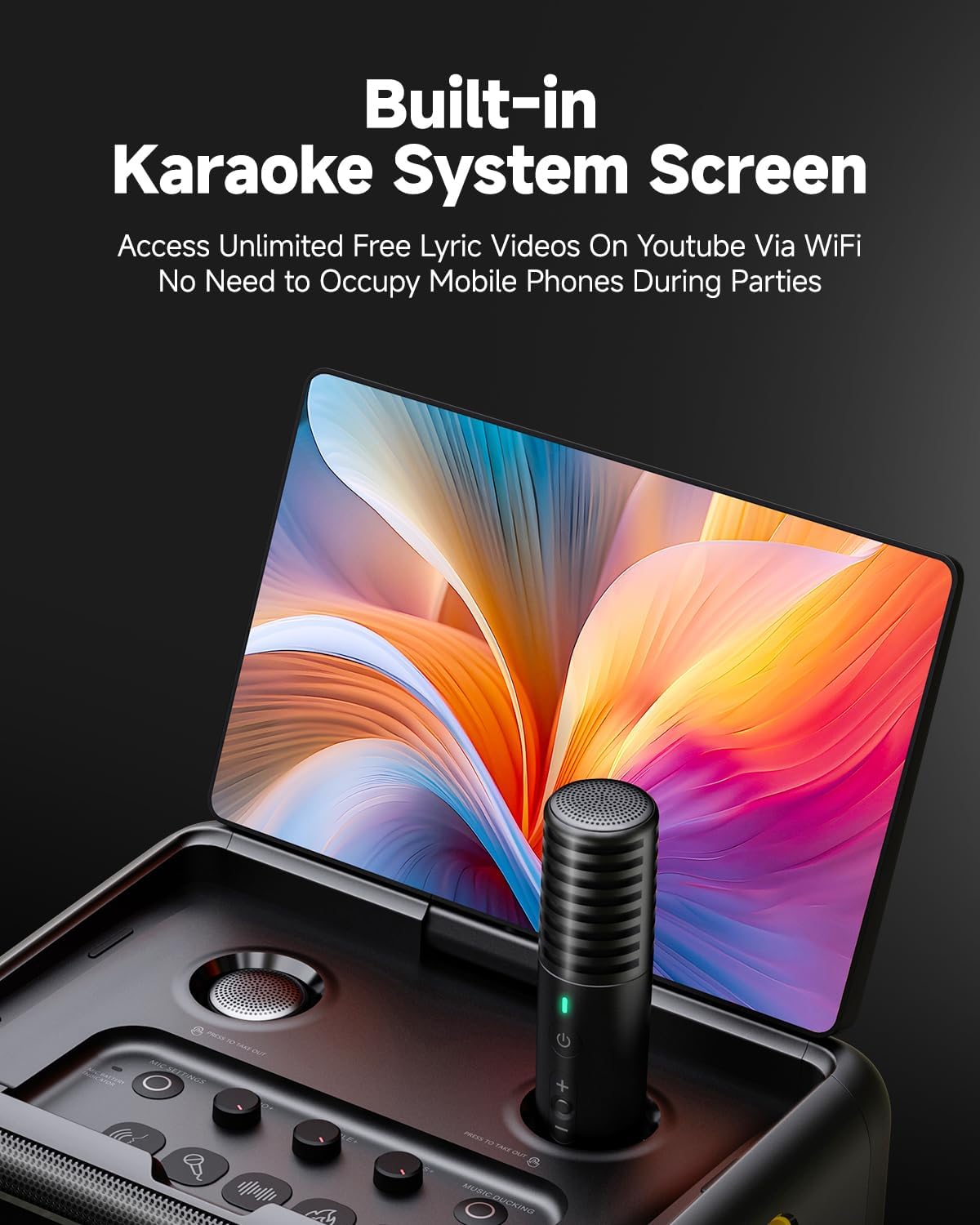 Thumbnail 6 de Ikarao Break X2 Karaoke Machine with 10.1-Inch Lyrics Display and 300W Speaker