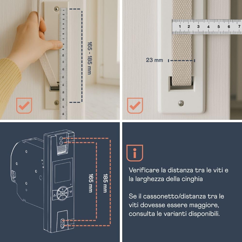 Detalle de HOMEPILOT Avvolgitore RolloTron Premium Smart con controllo tapparelle a cinghia, trazione 45 kg