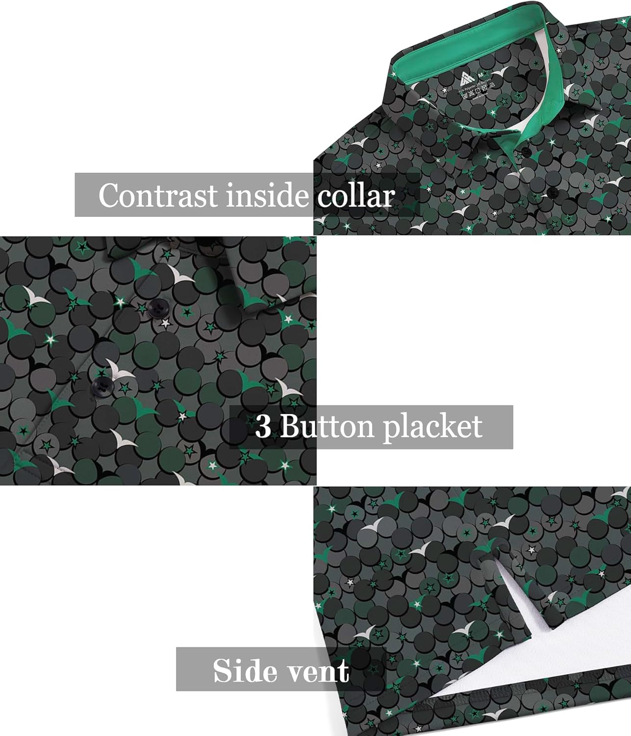 Detalle 2 de ZITY Golf Polo Shirt Moisture Wicking