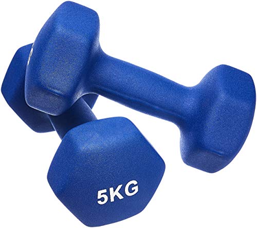 Thumbnail 5 de Amazon Basics Neoprene Dumbbell Pair, 10kg (5kg x 2), Blue