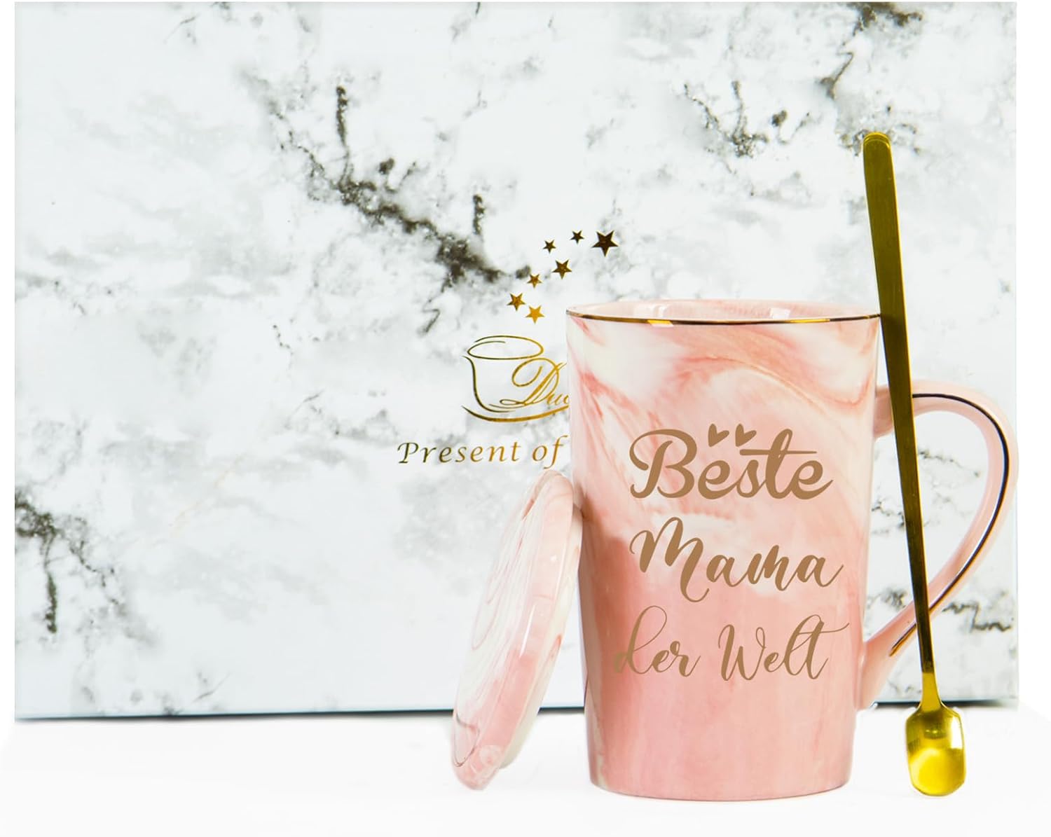Verdaxis Kaffeetasse „Beste Mama der Welt“ (400 ml) – Geschenk für Muttertag, Geburtstag & Weihnachten