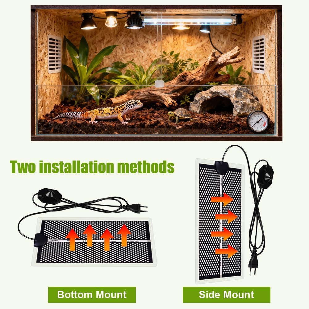 Thumbnail 3 de Tapis chauffant pour terrarium Adiwo Reptile 15 x 28 cm (7 W) avec contrôle de température