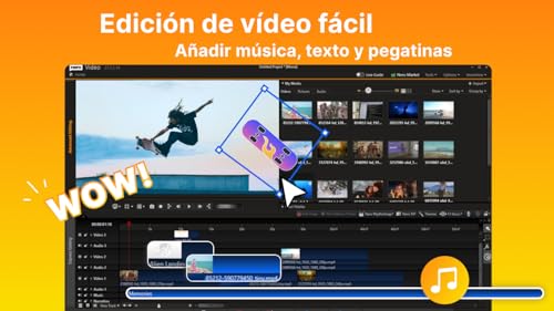 Detalle de Nero Video Studio 2025: edición multipista, plantillas y gestión IA para PC