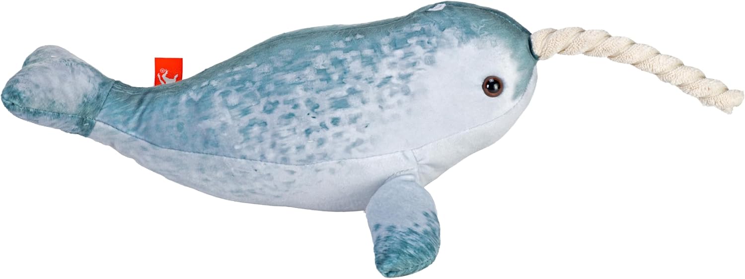 Detalle 1 de Wild Republic 23421 Living Ocean Mini Narwal-knuffel, meerkleurig, 40 cm