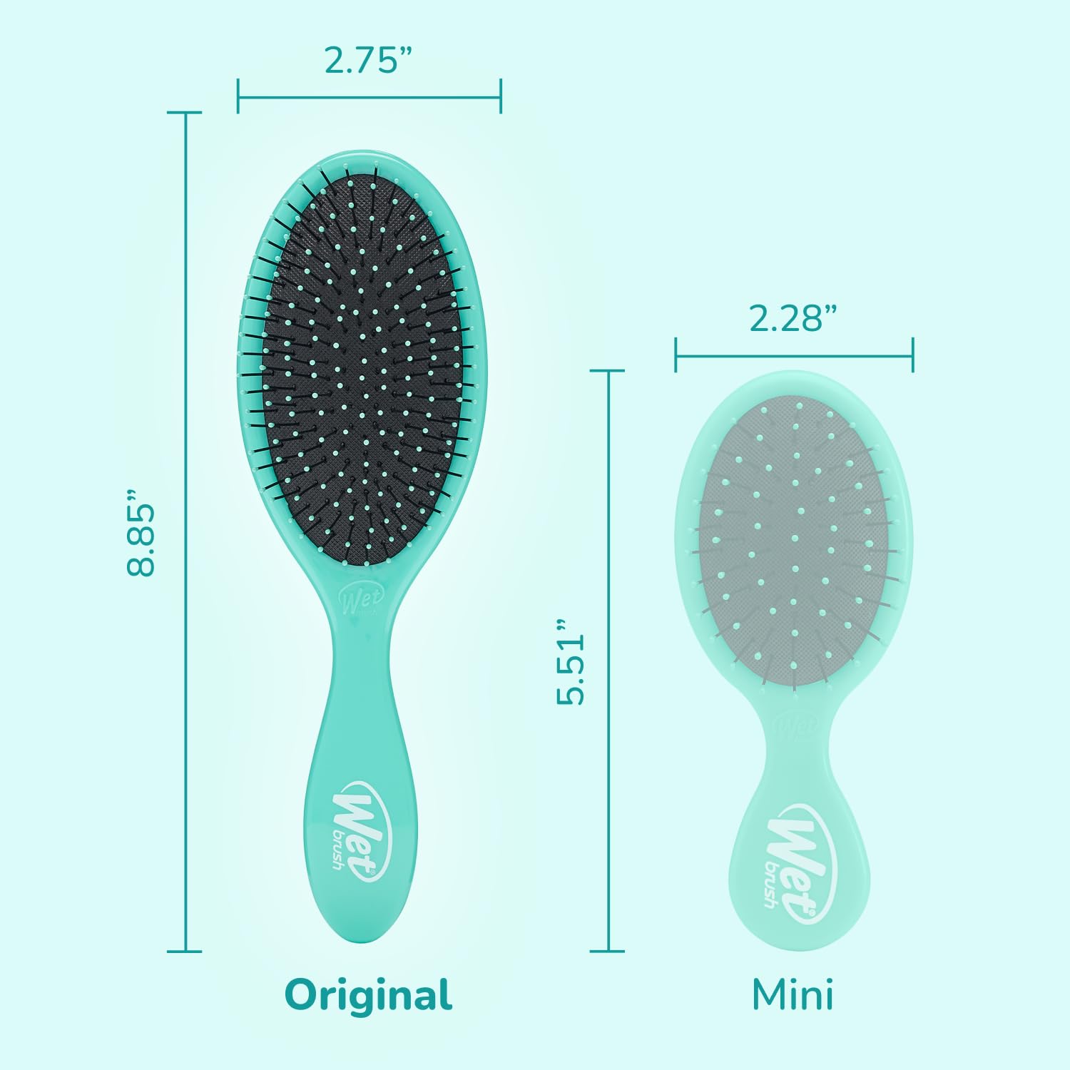 Thumbnail 5 de Wet Brush Original Detangler Hair Brush — Aqua, Ultra-Soft Bristles 1️⃣💇♀