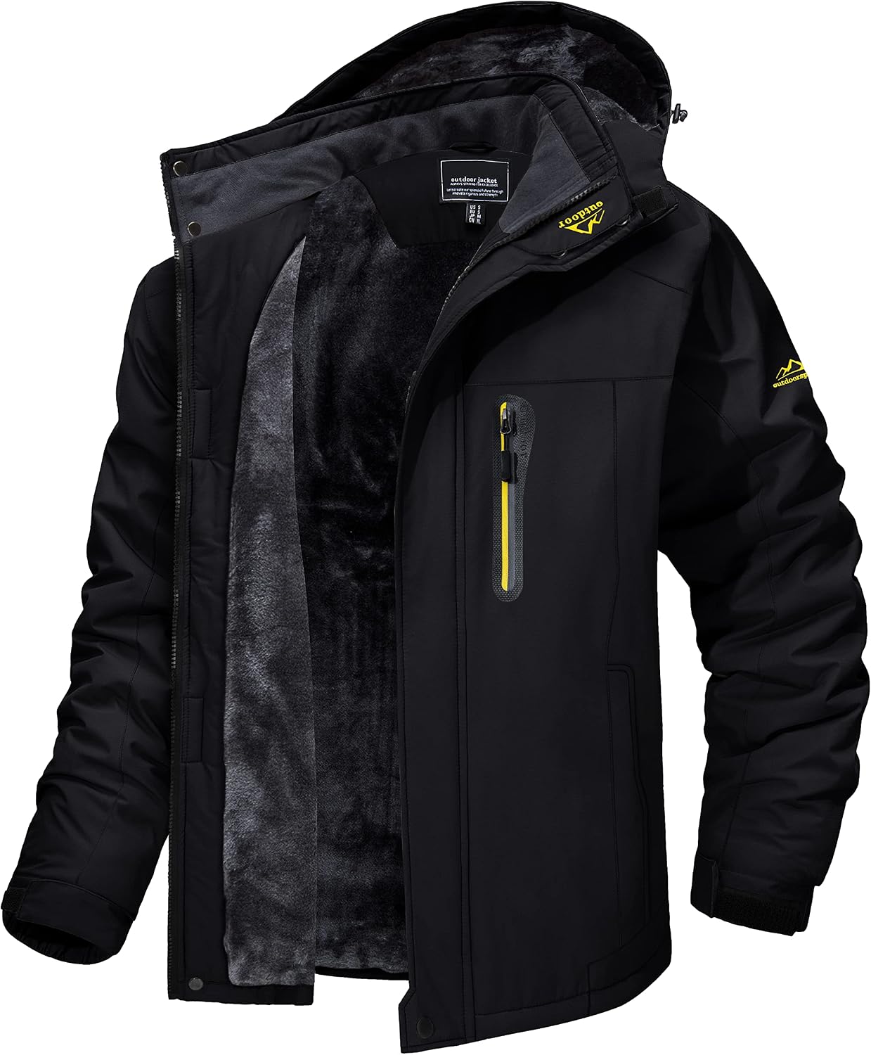 Detalle de MAGCOMSEN Giacca da sci impermeabile uomo parka con cappuccio