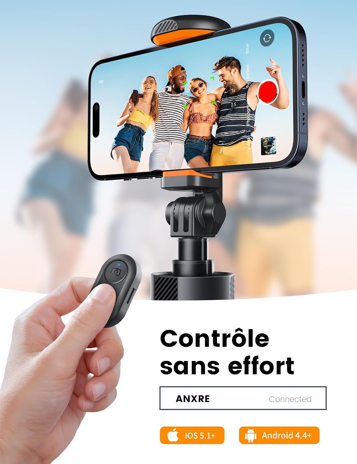 Thumbnail 6 de ANXRE NT79 Trépied smartphone 180 cm