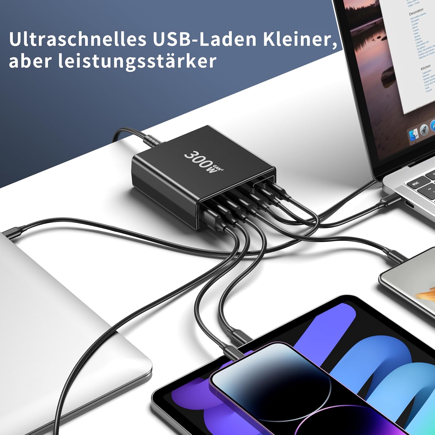 Thumbnail 4 de FINIBO 300W USB‑C Ladegerät mit 7 Ports