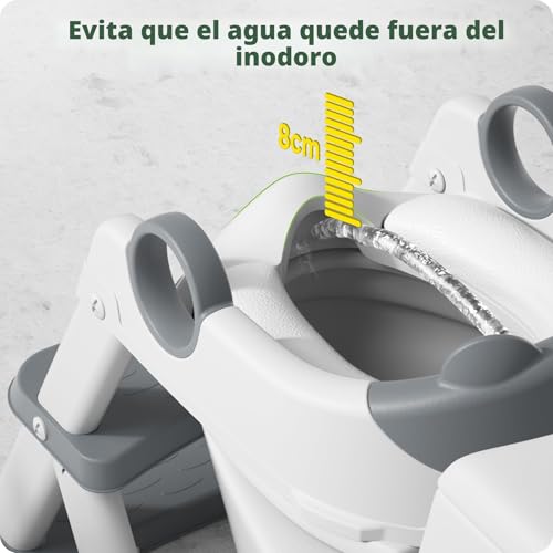 Thumbnail 4 de RABB 1ST Adaptador Wc Niños, Taburete 2 en 1 para Entrenamiento y Alcance - Plegable y Ajustable