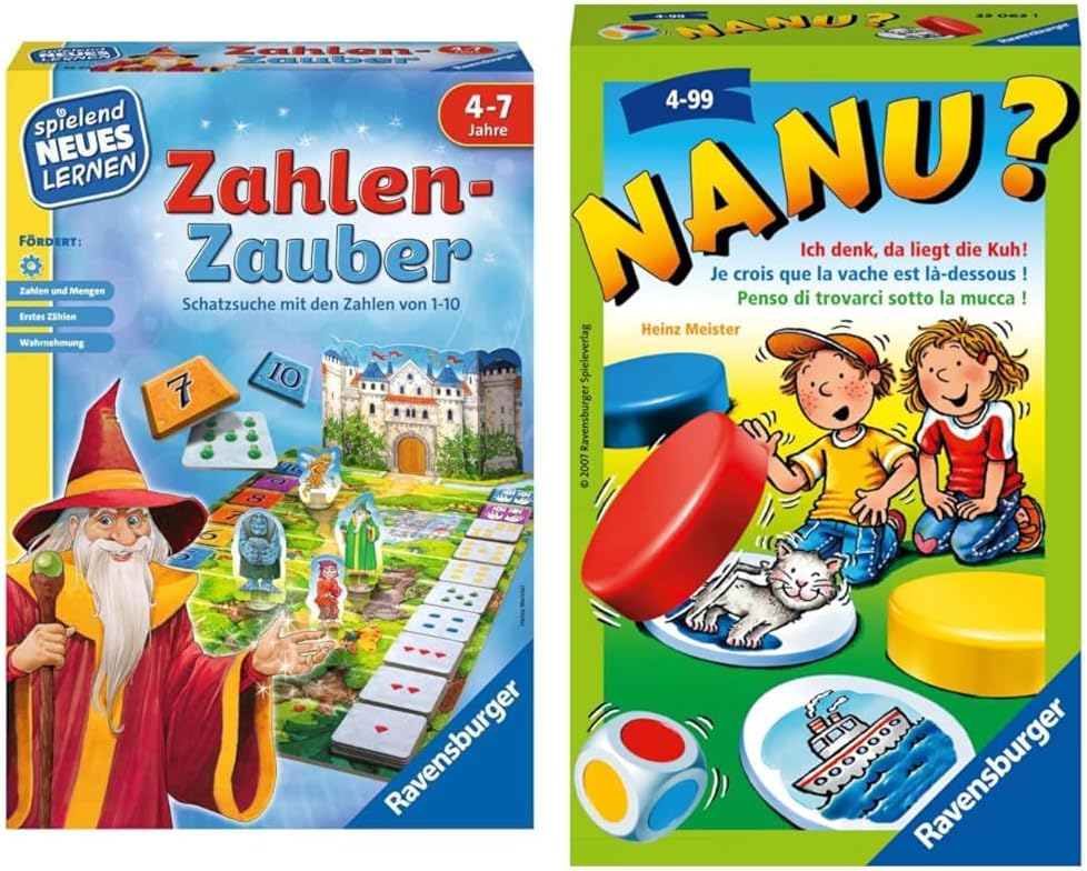 Thumbnail 6 de Ravensburger 24964 Zahlen-Zauber – Lernspiel für 4–7 Jahre, Lernen mit Zahlen 1–10 in spannender Schatzsuche