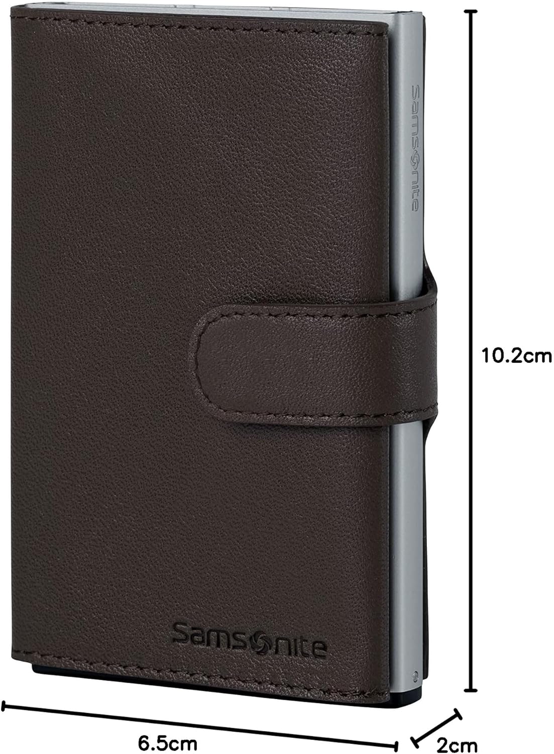 Thumbnail 6 de Samsonite ALU FIT SLG - Portafoglio compatto in alluminio, marrone