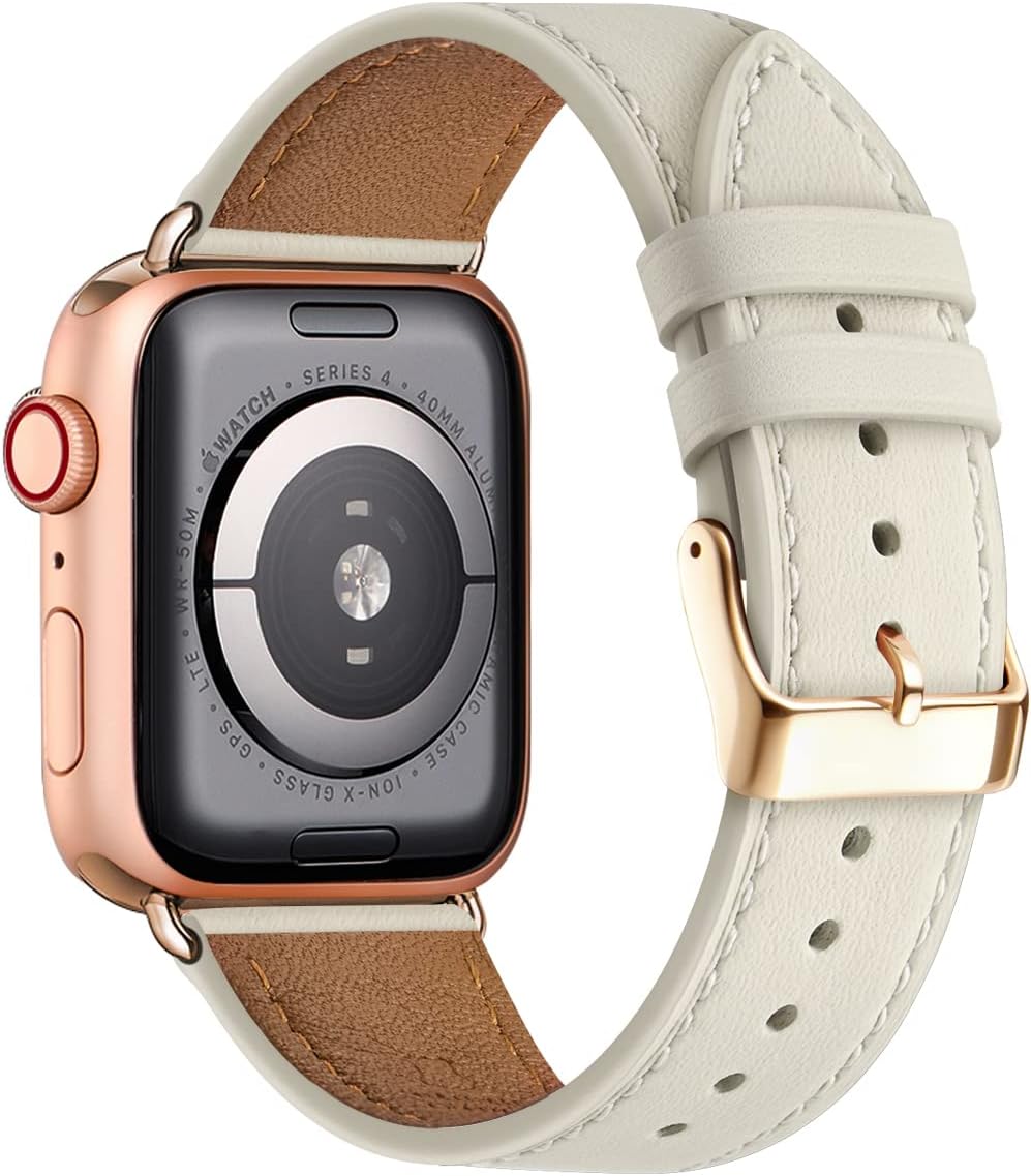 Detalle de QAZNZ Leather Strap 45mm replacement