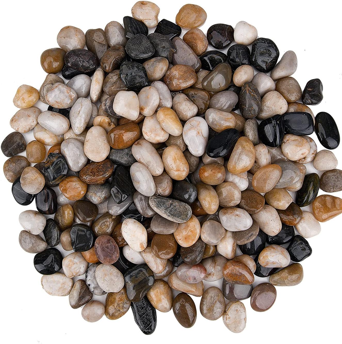 Thumbnail 1 de Hisredsun 10.5 lb Polished River Pebbles for Garden 🪨