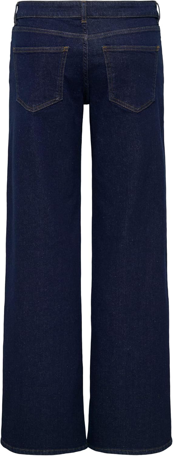 Thumbnail 4 de ONLY Onljudy-O LW Wide DNM Rinse Tai966 Noos Donna: jeans a gamba dritta per adolescenti, stile e comodità