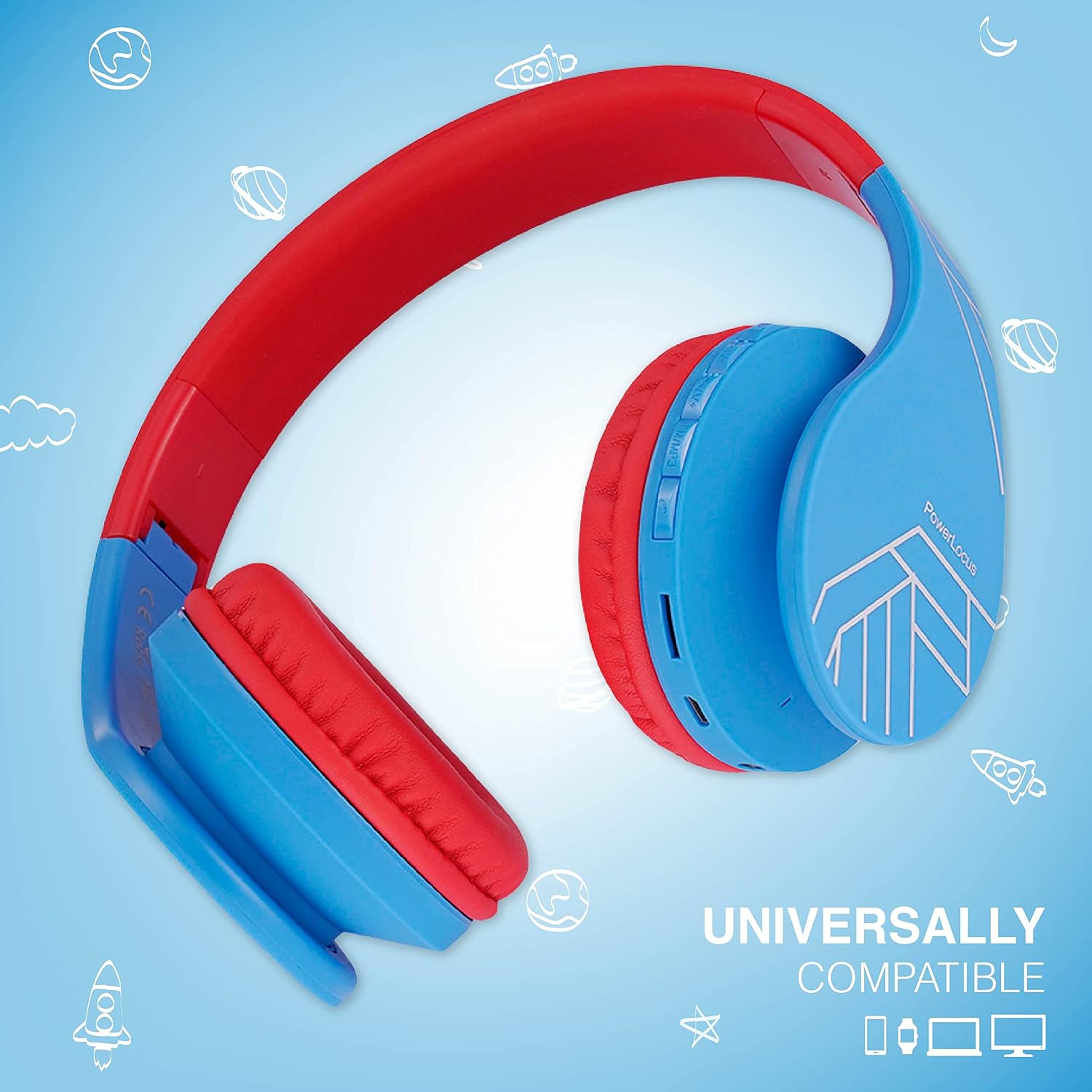 Detalle 2 de PowerLocus Cuffie Bluetooth per Bambini 85 dB