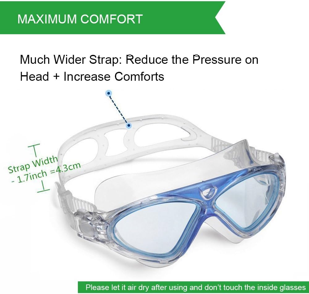 Detalle de Swimming Goggles for Adults and Kids: Anti-Fog, Leak-Resistant, UV Protection