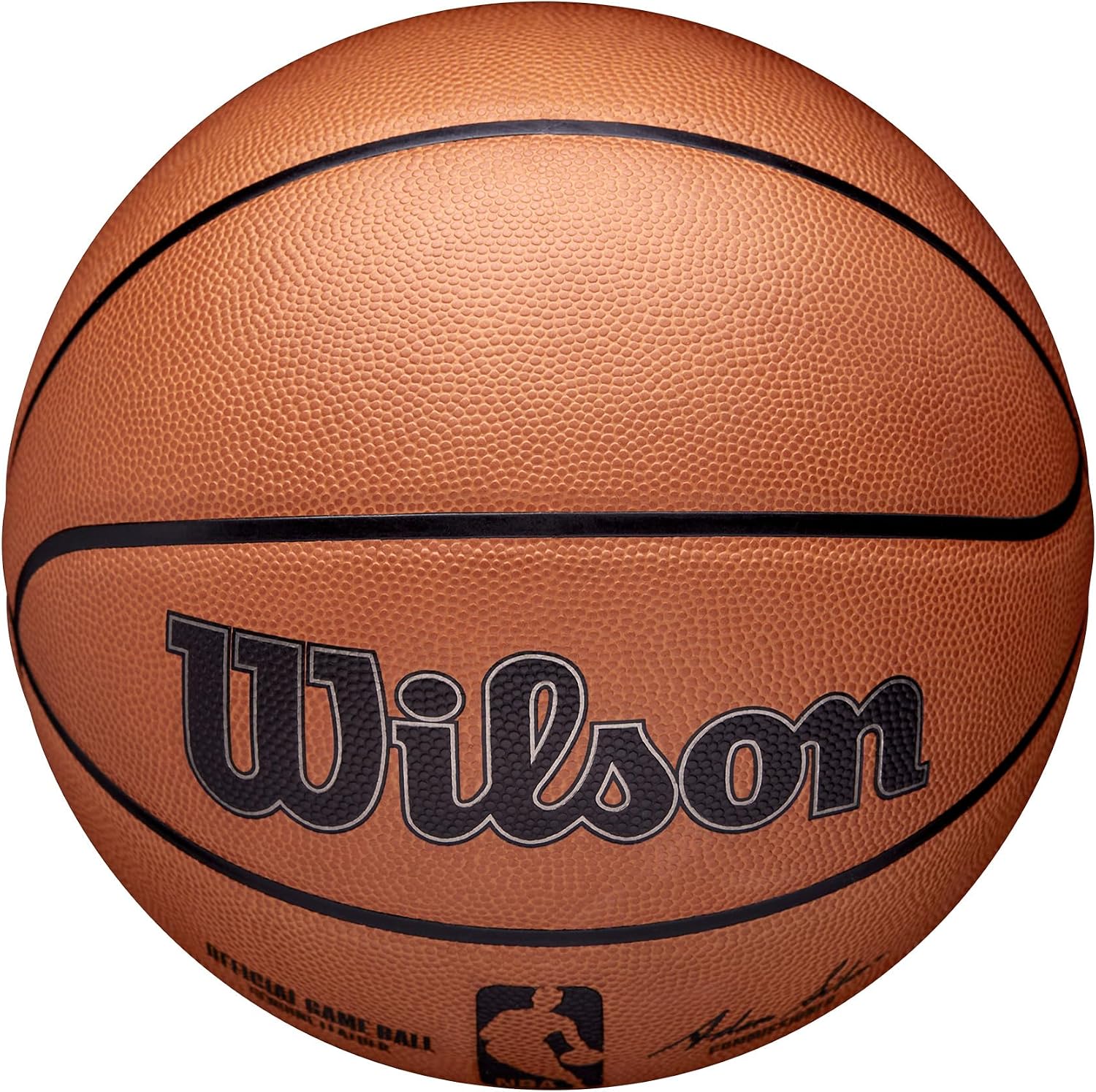 Detalle 1 de Wilson WTB7500ID07 NBA公式ゲームボール 室内用 サイズ7 ブラウン